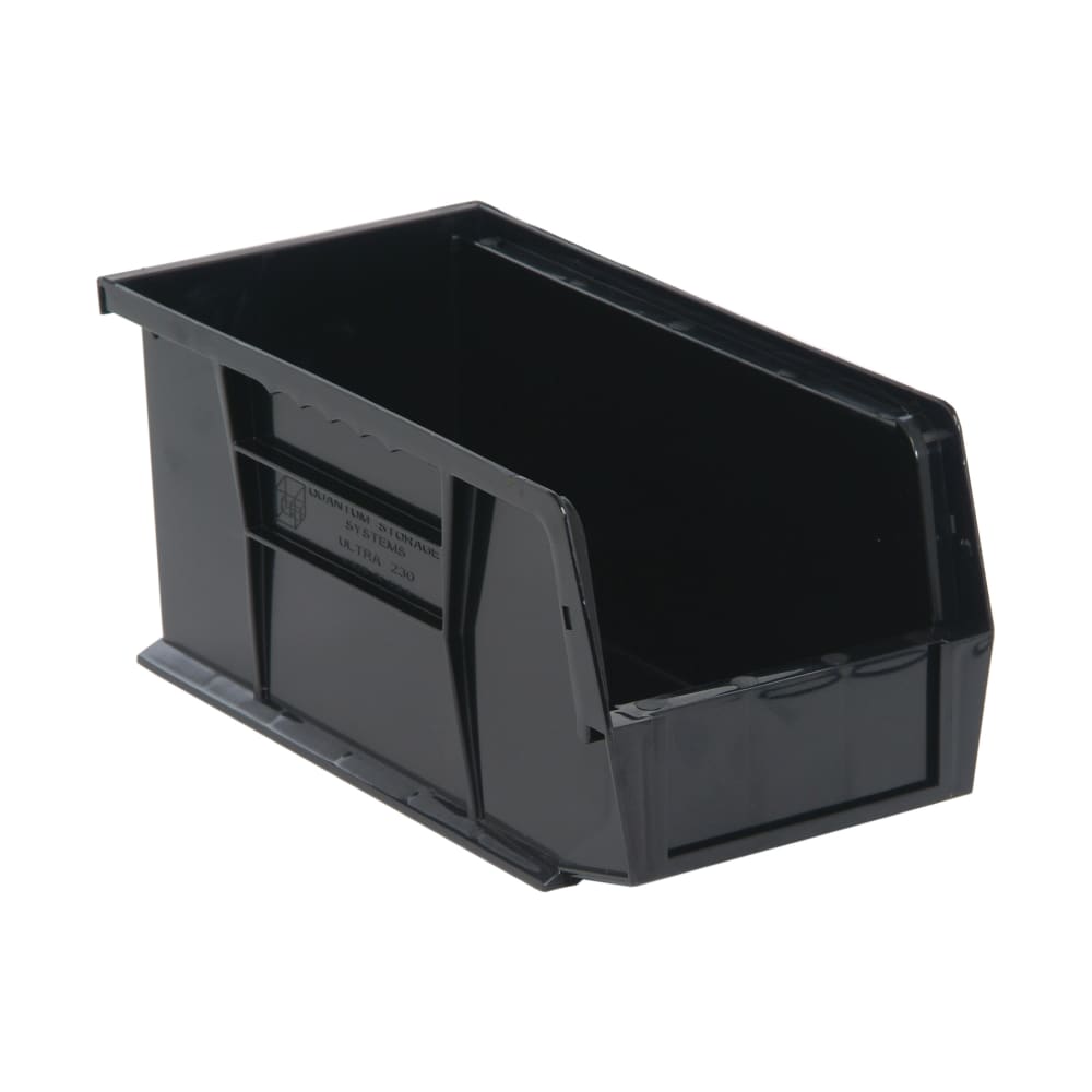 688-QUS230BK Stack & Hang Shelf Bin - 10 7/8" x 5 1/2", Black