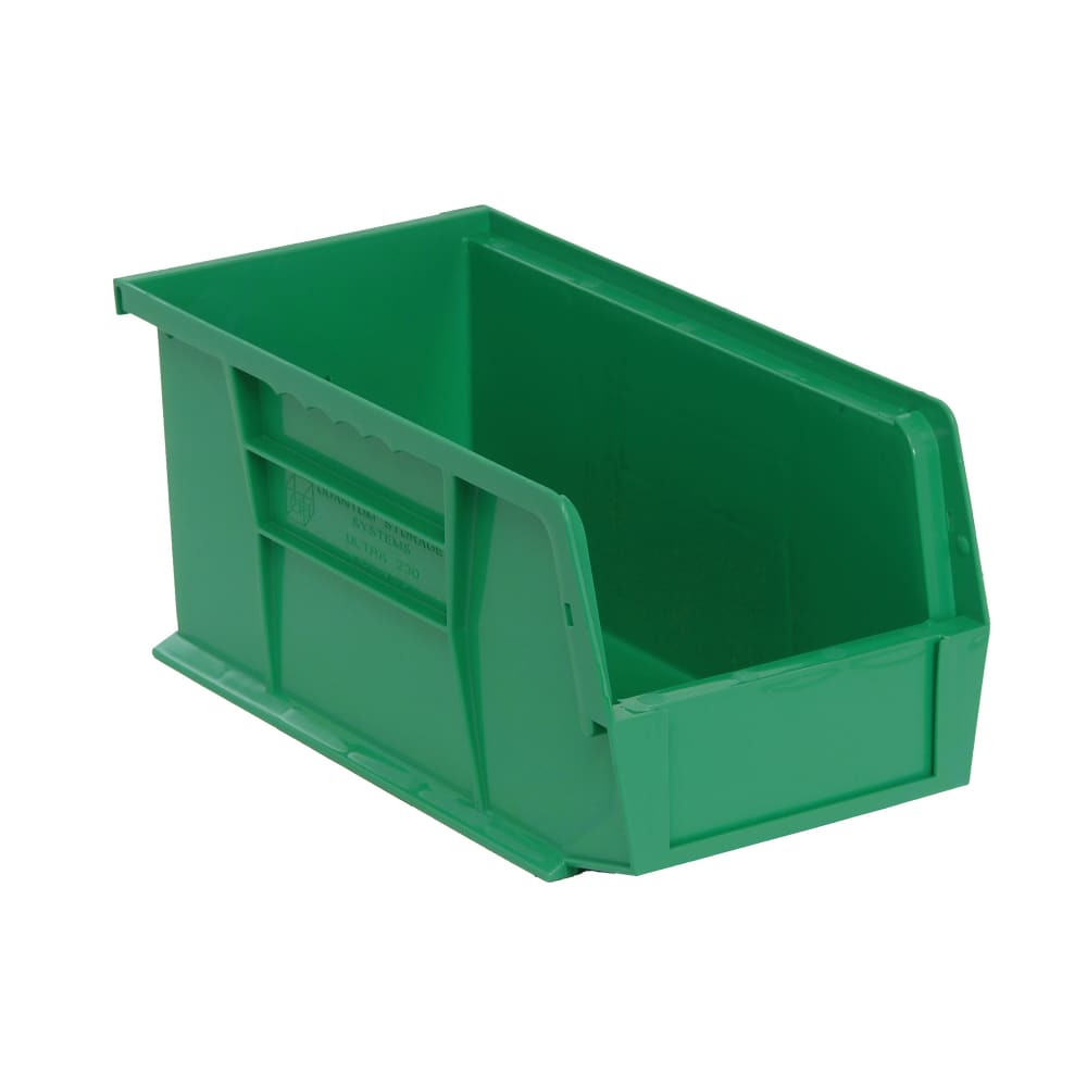 688-QUS230GN Stack & Hang Shelf Bin - 10 7/8" x 5 1/2", Green