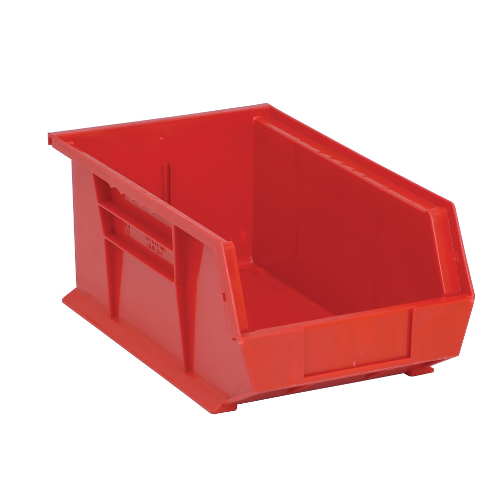 688-QUS241RD Stack & Hang Shelf Bin - 13 5/8" x 8 1/4", Red