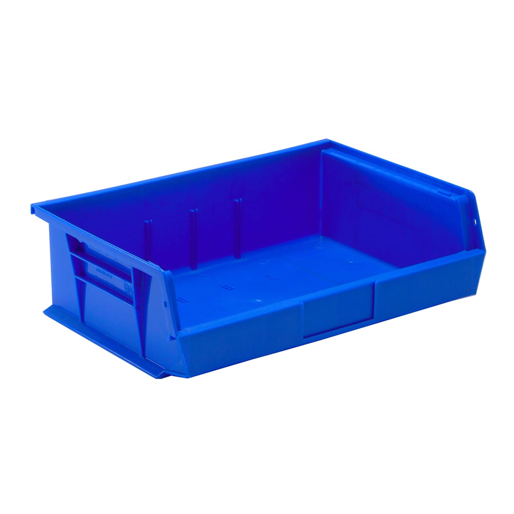 688-QUS245BL Stack & Hang Shelf Bin - 10 7/8" x 16 1/2", Blue