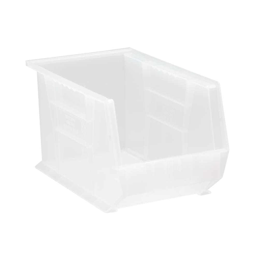 688-QUS242CL Stack & Hang Shelf Bin - 13 5/8" x 8 1/4", Clear