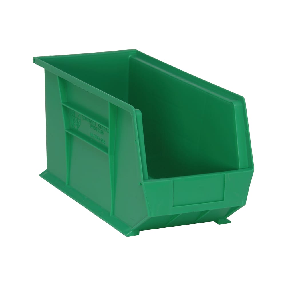 688-QUS265GN Stack & Hang Shelf Bin - 18" x 8 1/4", Green