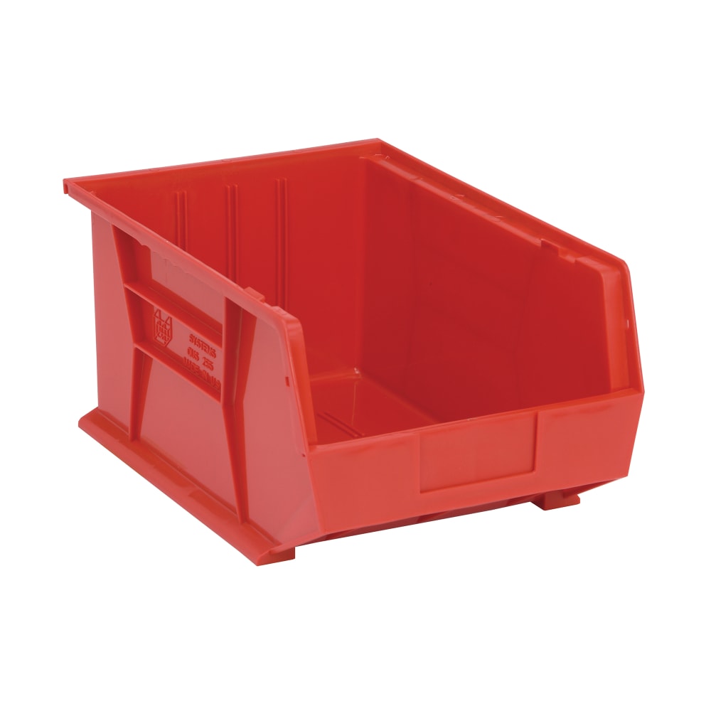 688-QUS255RD Stack & Hang Shelf Bin - 16" x 11", Red