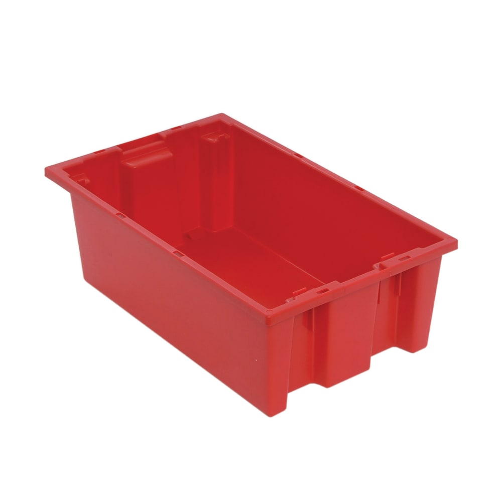688-SNT180RD Stack & Nest Shelf Tote - 18" x 11", Red
