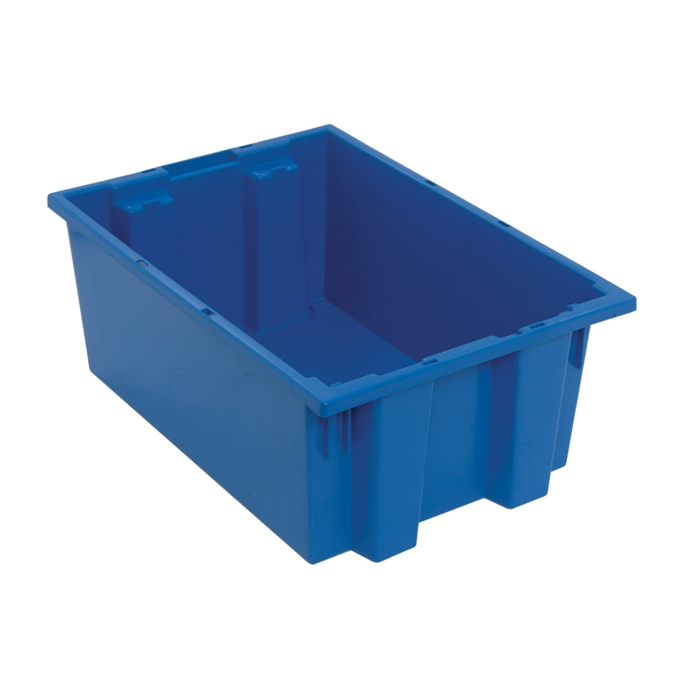 688-SNT200BL Stack & Nest Shelf Tote - 19 1/2" x 13 1/2", Blue