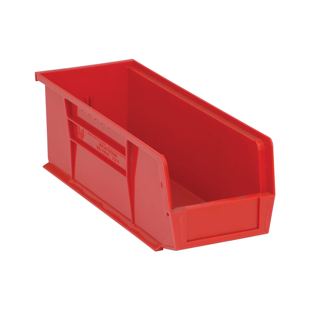 688-QUS234RD Stack & Hang Shelf Bin - 14 3/4" x 5 1/2", Red