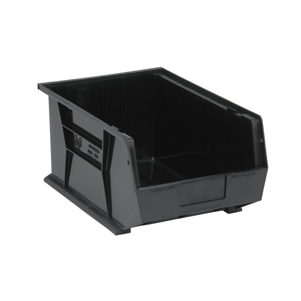 688-QUS255BR Stack & Hang Shelf Bin - 16" x 11", Black