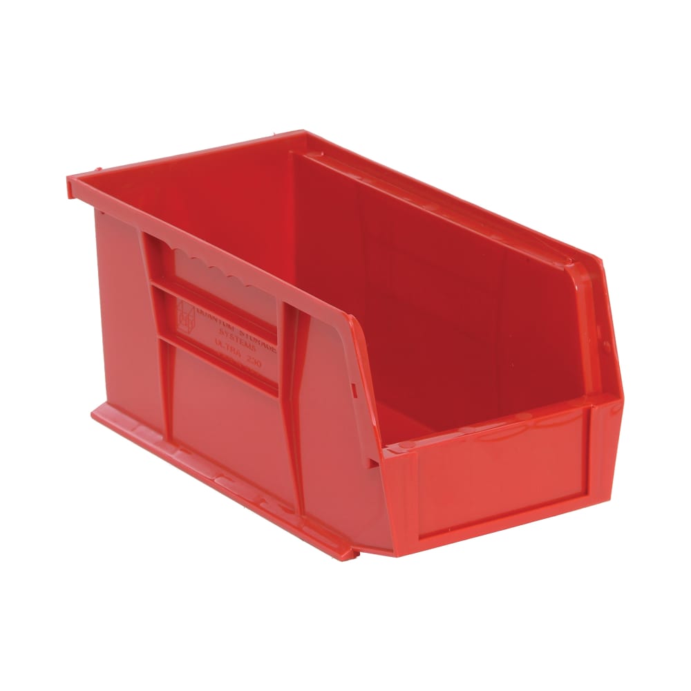 688-QUS230RD Stack & Hang Shelf Bin - 10 7/8" x 5 1/2", Red
