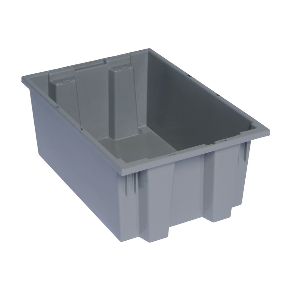 688-SNT200GY Stack & Nest Shelf Tote - 19 1/2" x 13 1/2", Gray