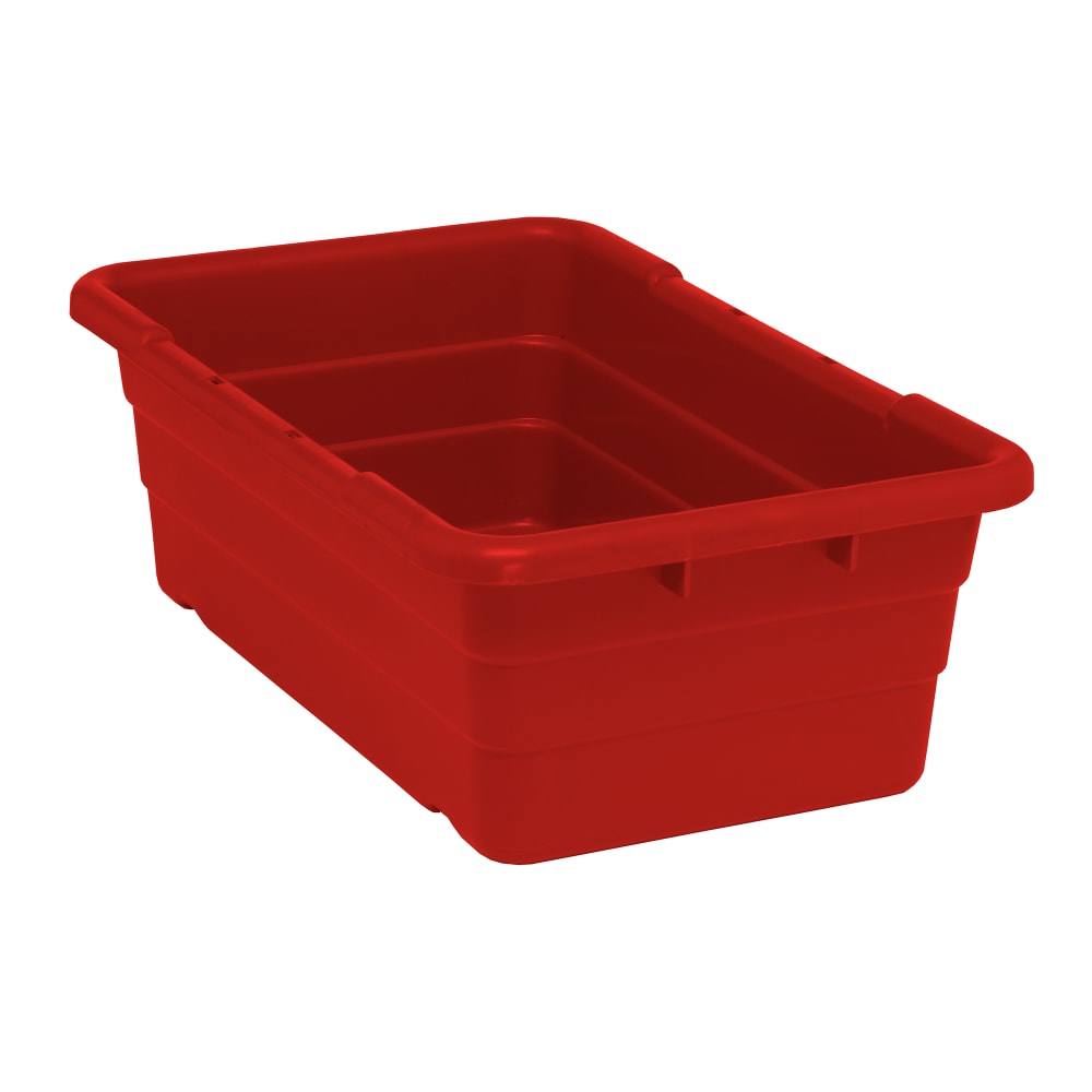 688-TUB25168RD Cross Stack Shelf Tub - 25 1/8" x 16", Red