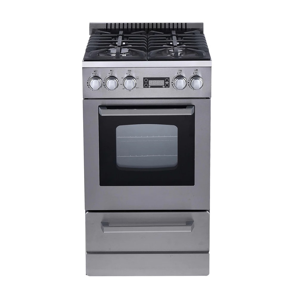 161-DGR20P3S 19 1/2" ELITE Gas Stove w/ (4) Burners - Stainless Steel, Convertible