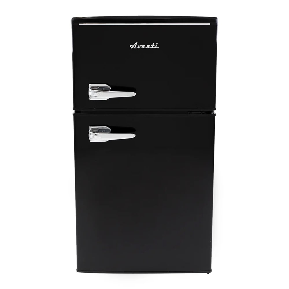 161-RMRT30X1BIS 3.3 cu ft Retro Series Compact Home Refrigerator/Freezer w/ Solid Doors - Black,...