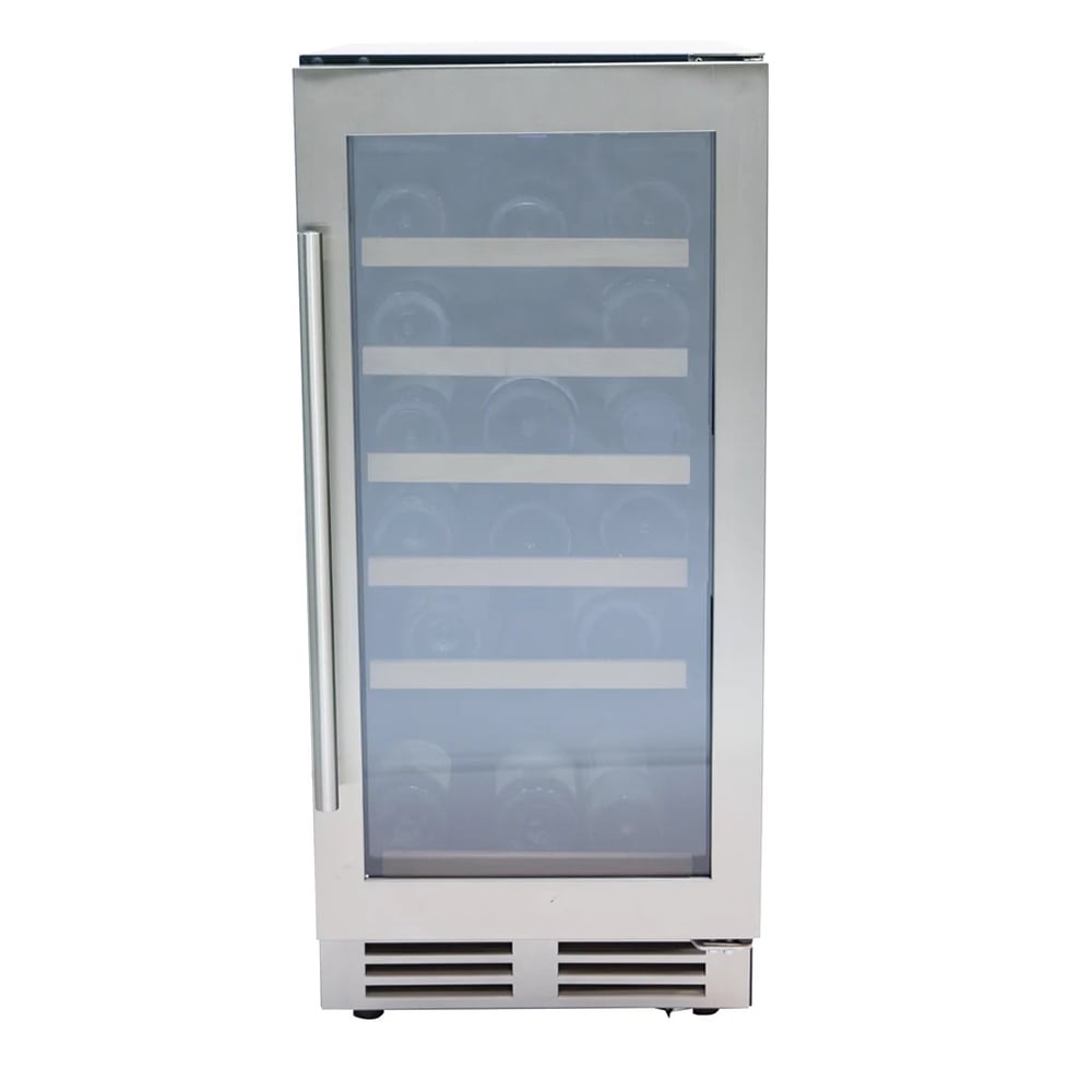 161-WCF281E3SS 15" DESIGNER Series One Section Wine Cooler w/ (1) Zone - 28 Bottle Capacity,...