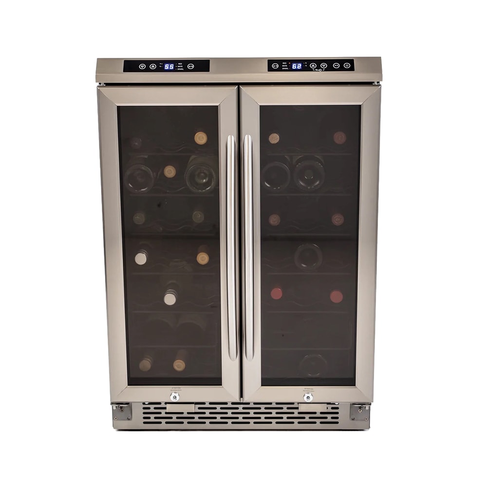 161-WCV38DZ 23 1/2" Two Section Wine Cooler w/ (2) Zones - 38 Bottle Capacity, 120v