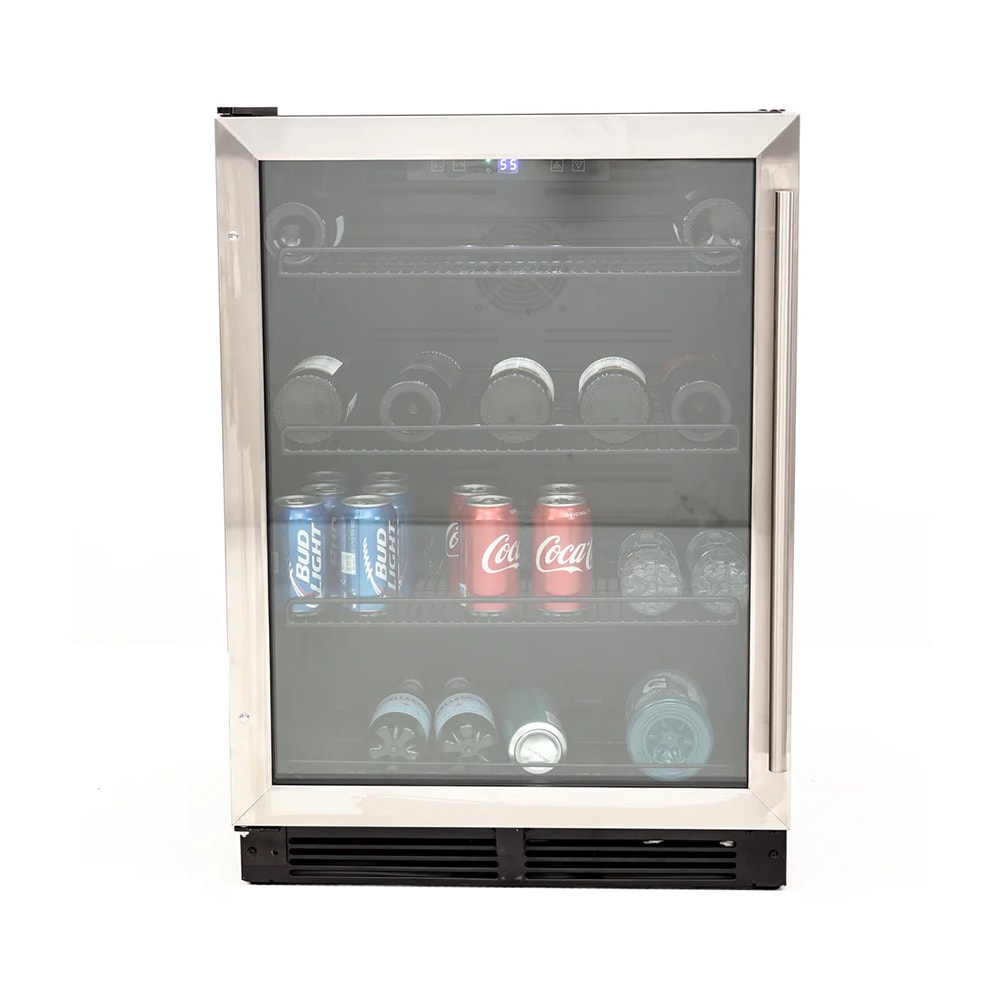 161-BVB52T4S 5.2 cu ft DESIGNER Series Beverage Center w/ Glass Door - Stainless Steel, 120v