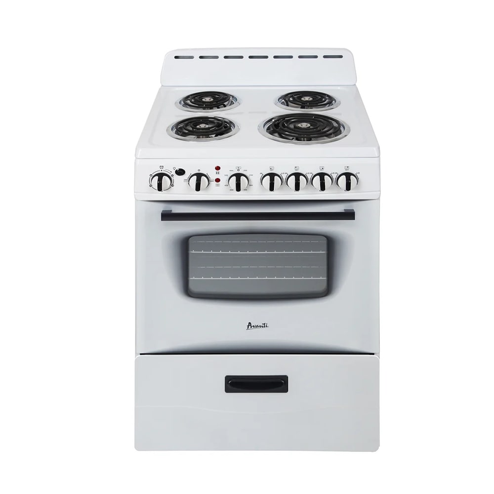 161-ERU240P0W 23 1/2" Electric Stove w/ (4) Burners - White, 220v