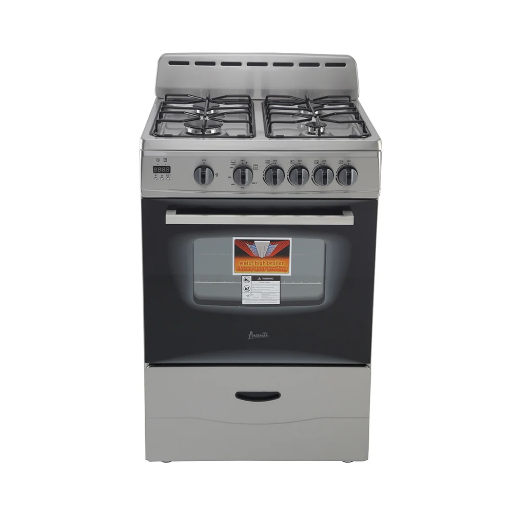 161-GR2416CSS 23 1/2" Compact Gas Stove w/ (4) Burners - Stainless Steel, Convertible