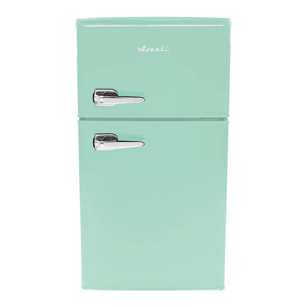 161-RMRT30X7GIS 3.3 cu ft Retro Series Compact Home Refrigerator/Freezer w/ Solid Doors - Seafoam...