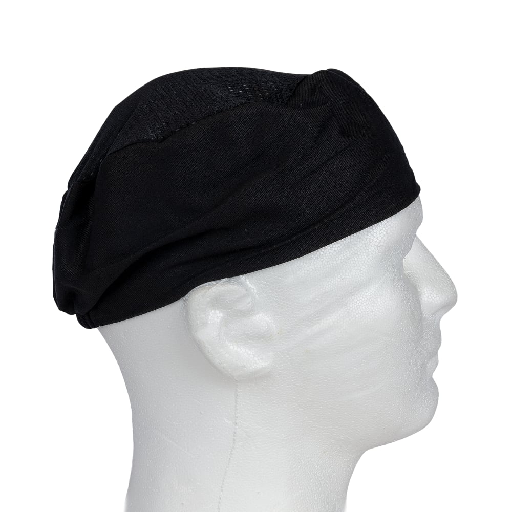 094-H008R Chef Pill Box Hat, Regular, Poly Cotton Blend, Black