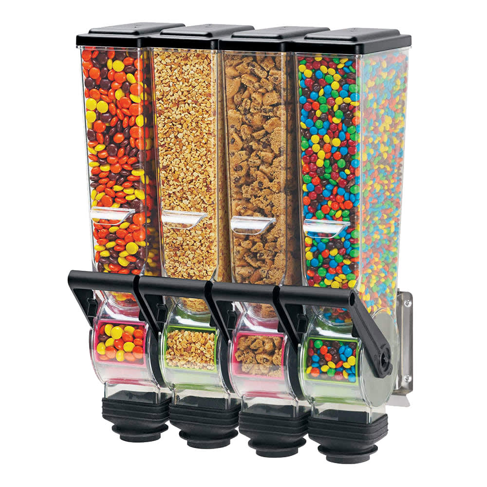003-88780 Wall-Mount Topping Dispenser, (4) 2 liter Hoppers