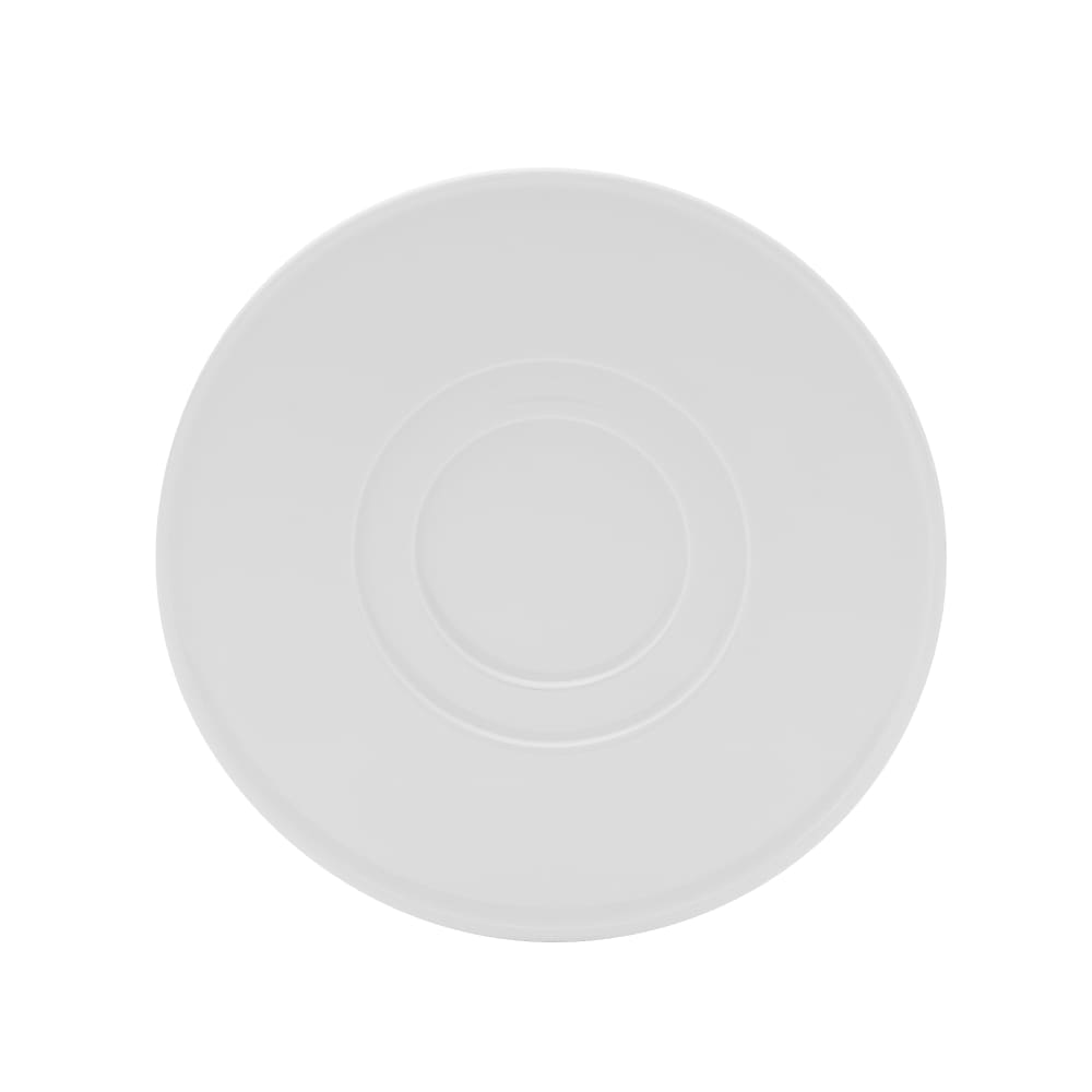 106-5302778 6 7/10" Round Galleria Saucer - Porcelain, White