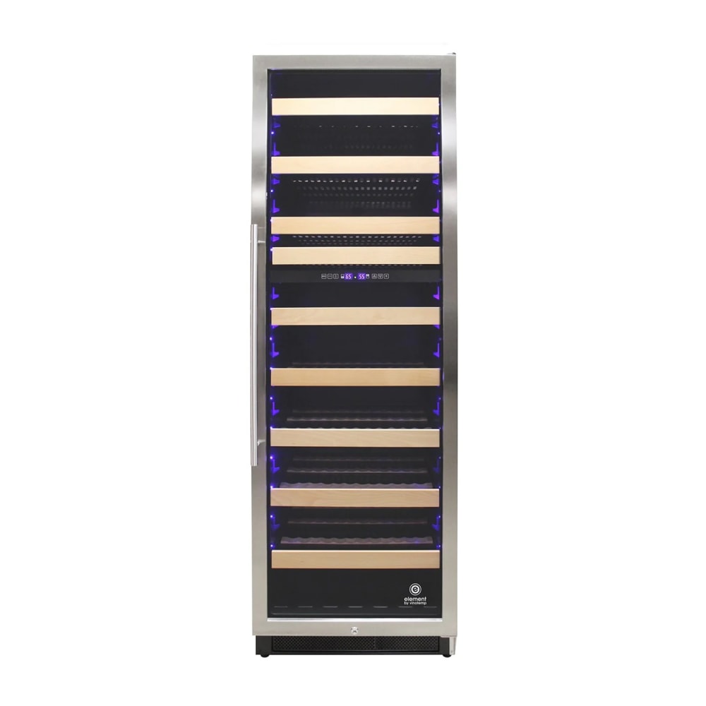 712-EL168WCST 24" Connoisseur One Section Wine Cooler w/ (2) Zones, 215 Bottle Capacity, 115...
