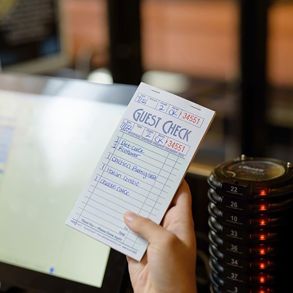 National Checking Company Guest Check - (1) Part Booked, (16) Lines (G3674)