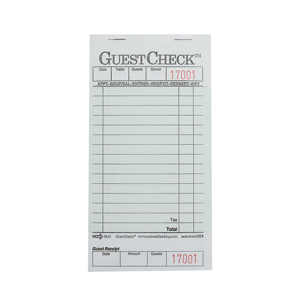 790-441650 Guest Check - (1) Part Booked, (15) Lines