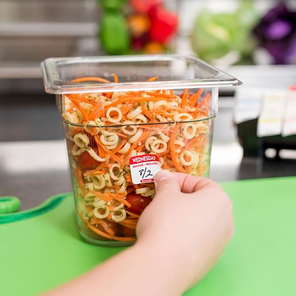 National Checking Company Square Removable Food Storage Label - 1