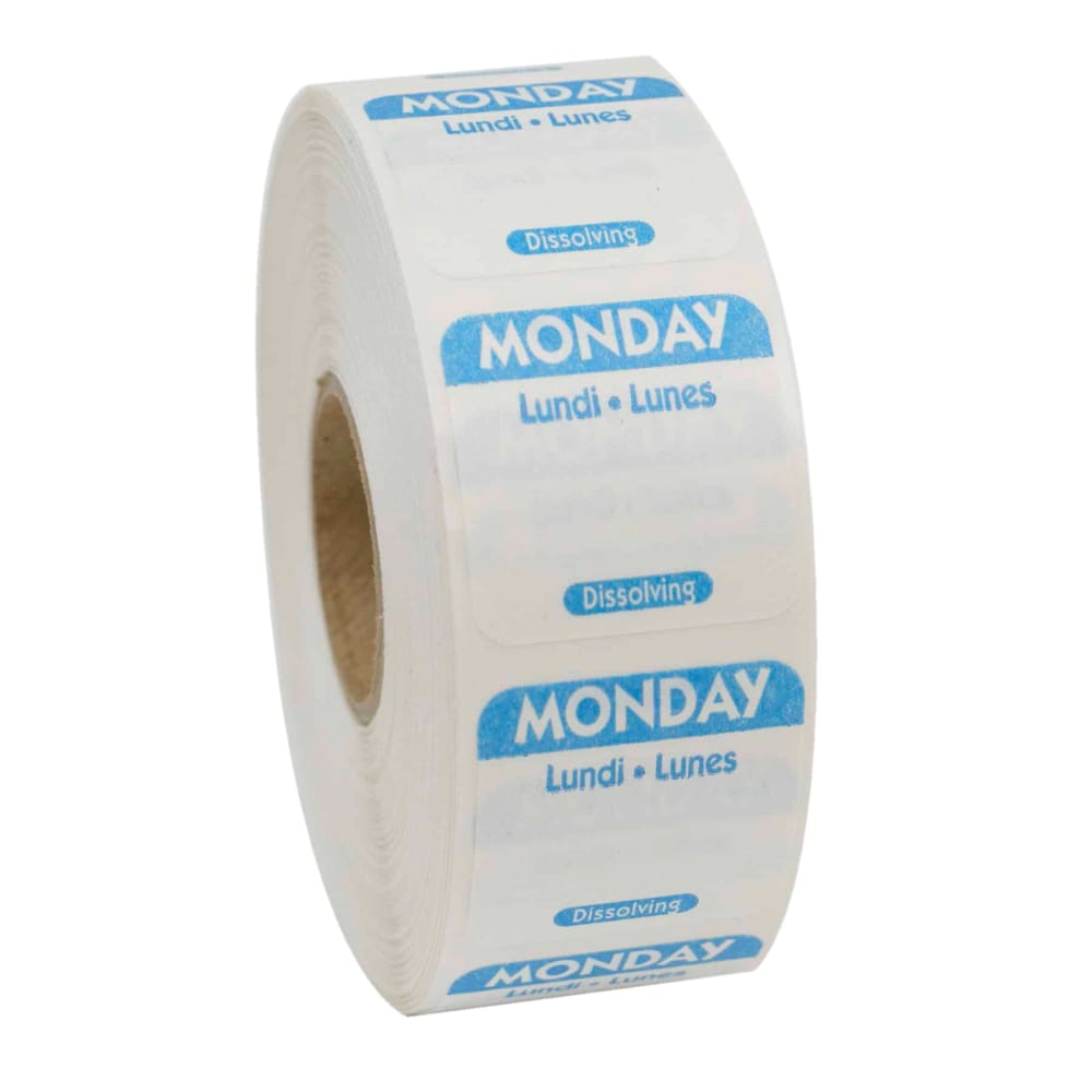 National Checking Company Square Dissolving Food Storage Label - 1