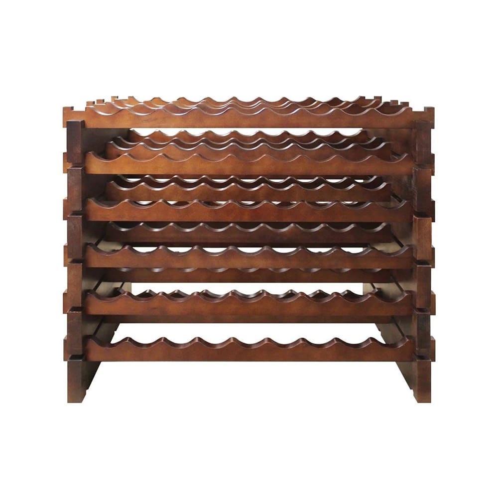 712-EP4472108S 31 1/4"H Epicureanist Commercial Wine Rack w/ (108) Bottle Capacity, Pine Woo...