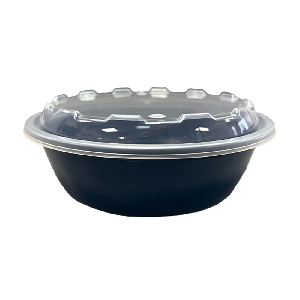 783-779706 18 oz Round Container w/ Lid - Plastic, Blue