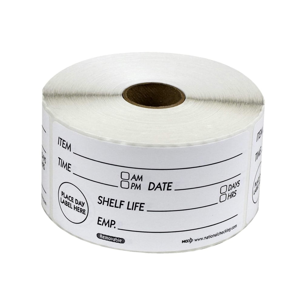 790-466924 Rectangular Write On Food Storage Label - 2" x 4", White