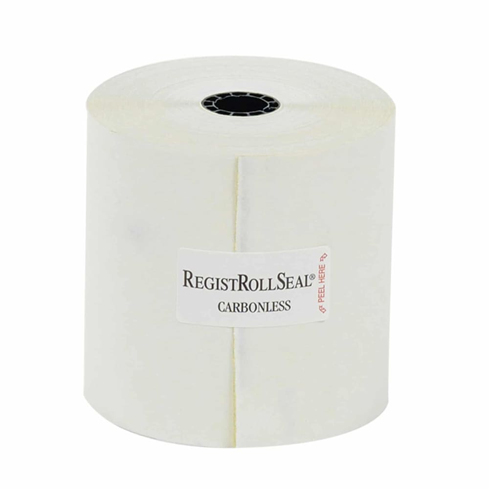 790-470635 Carbonless Register Roll - 3" x 90', White