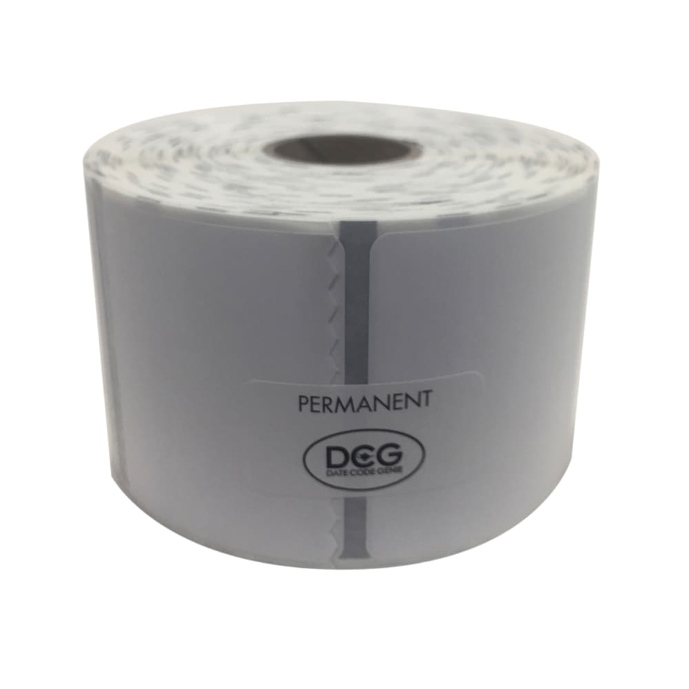 790-625390 Datecode Genie® Rectangular Permanent Food Storage Label - 2" x 3", White