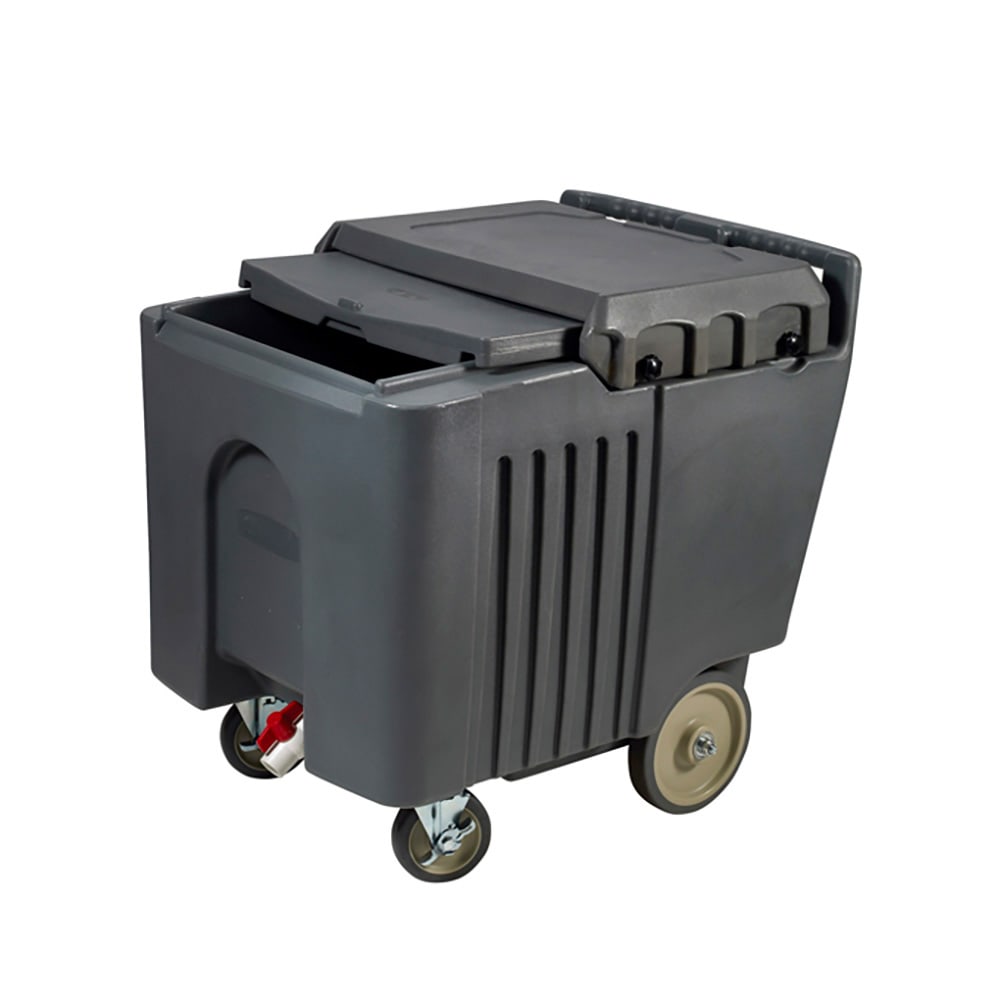 080-IIC29 125 lb Insulated Mobile Ice Caddy - Plastic, Gray