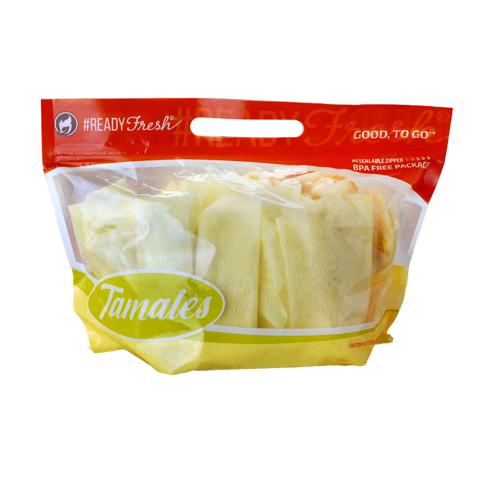 909-GNG12855 #ReadyFresh® Bottom Gusset Grab-N-Go Tamale Pouch - 12" x 8 1/4" x 5 1/2&q...
