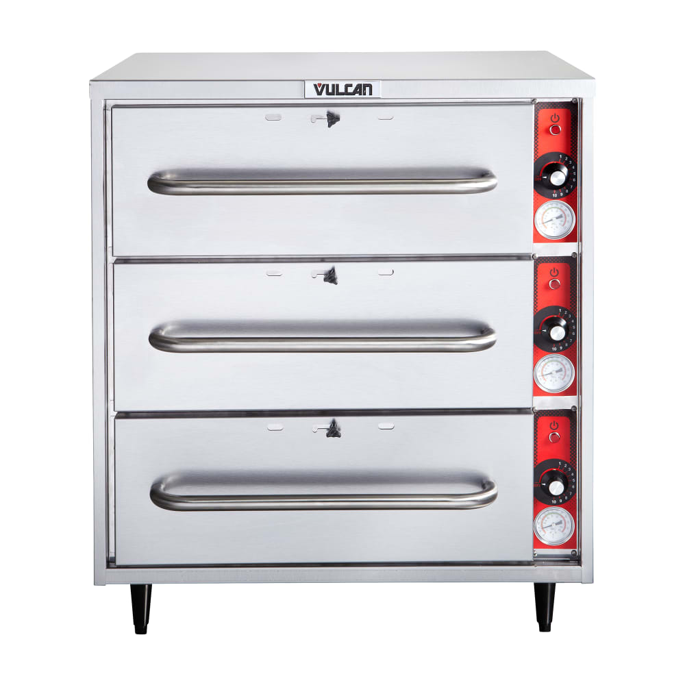 207-VW3S 27.5"W Freestanding Warming Drawer w/ (3) 21.5" Compartments, 120v
