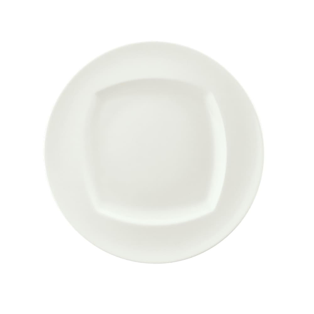 024-9320028 11" Round Plate - Event Patter, Porcelain, White