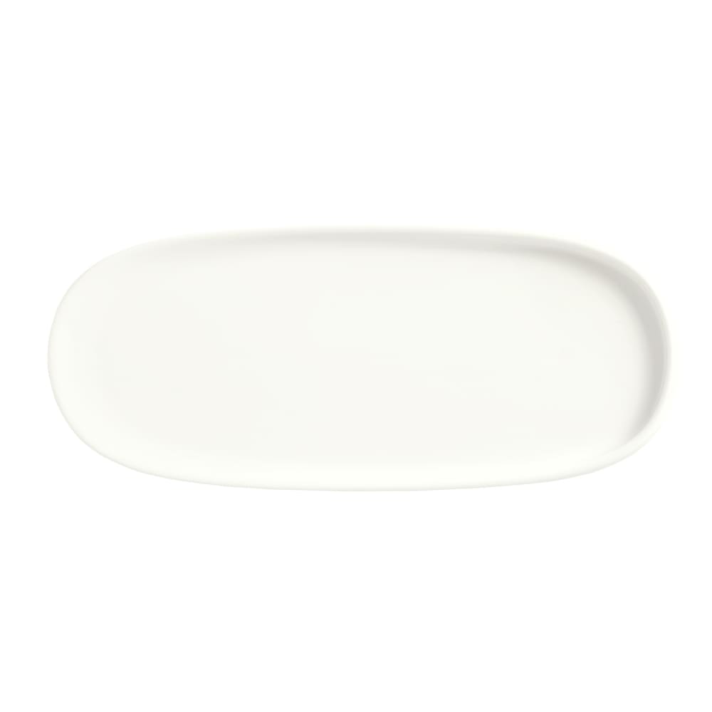 024-905356422 9-1/4" x 3-7/8" Rectangular Slenda Verve Tray - Porcelain, White Royal Ri...