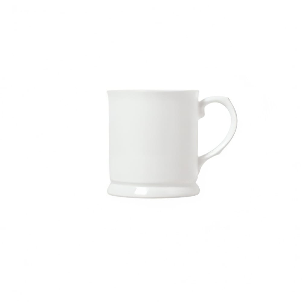 024-911190013 9 3/4 oz Mug w/ International Pattern & Shape, Ultra White Bone China Body