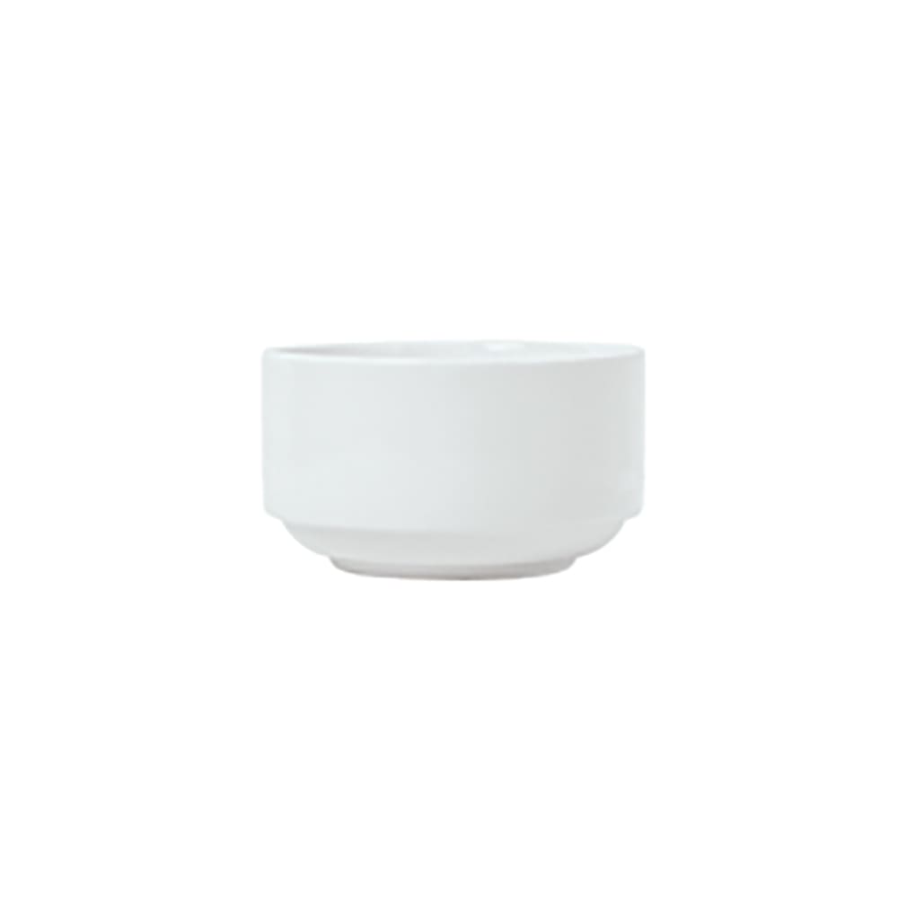 024-911194019 11 oz Round Stacking Bouillon w/ Reflections Pattern & Shape, Alumawhite Body