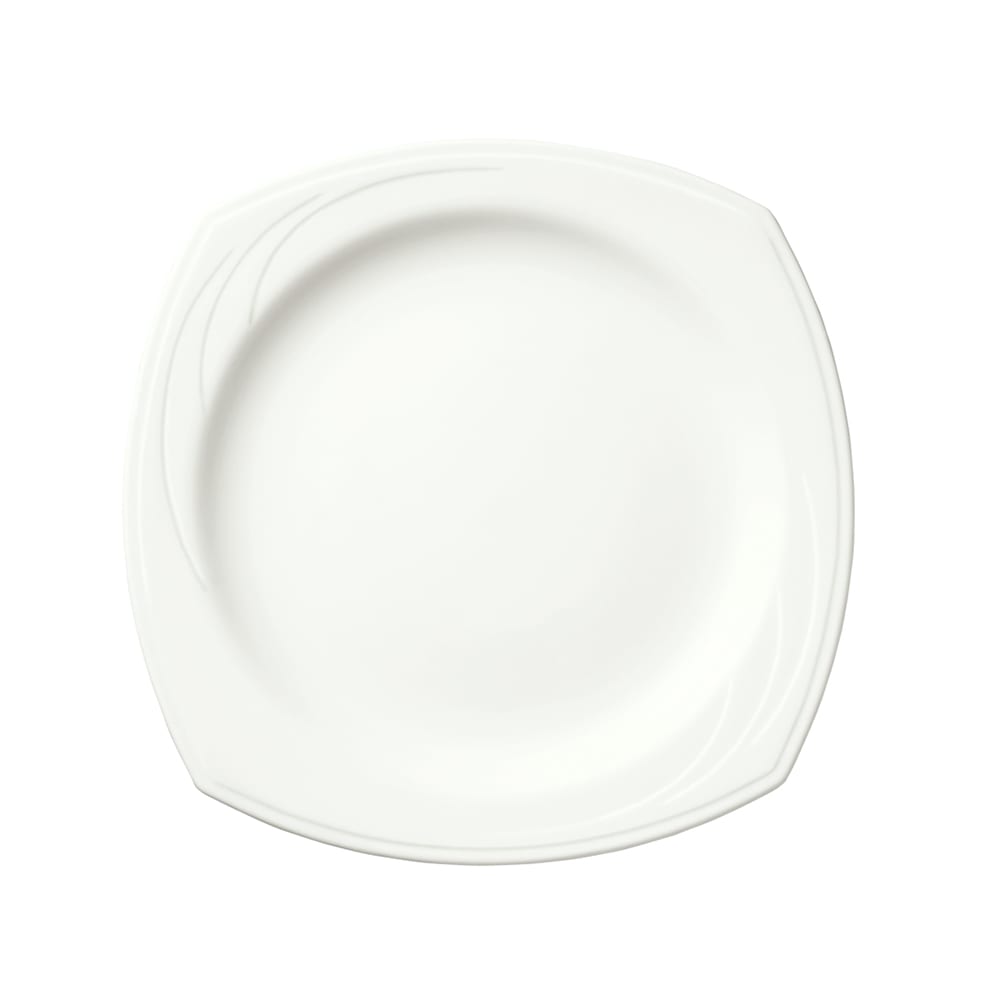 024-905437893 10 1/4" Square Plate w/ Elan Pattern & Medium Rim, Flat, Royal Rideau Body