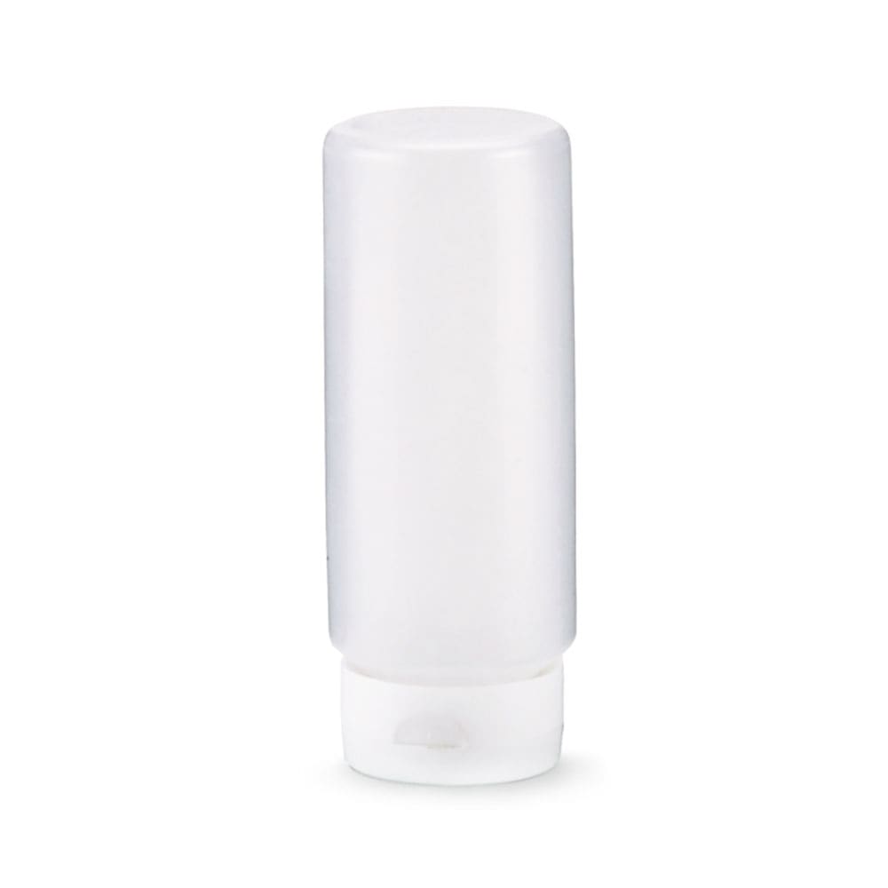 175-2612013 12 oz Squeeze Dispenser - White Cap, Clear