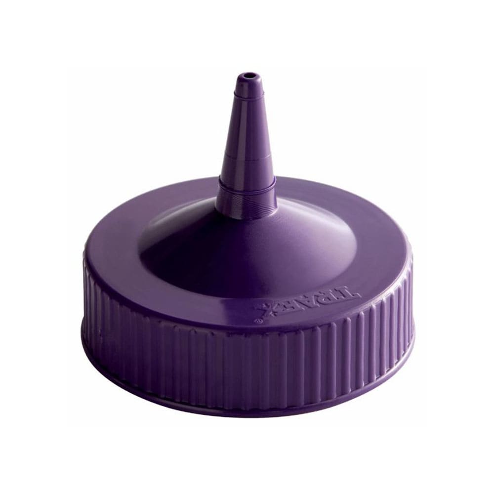 175-491354 Wide Mouth Squeeze Bottle Cap - Fits 16 32 oz Purple