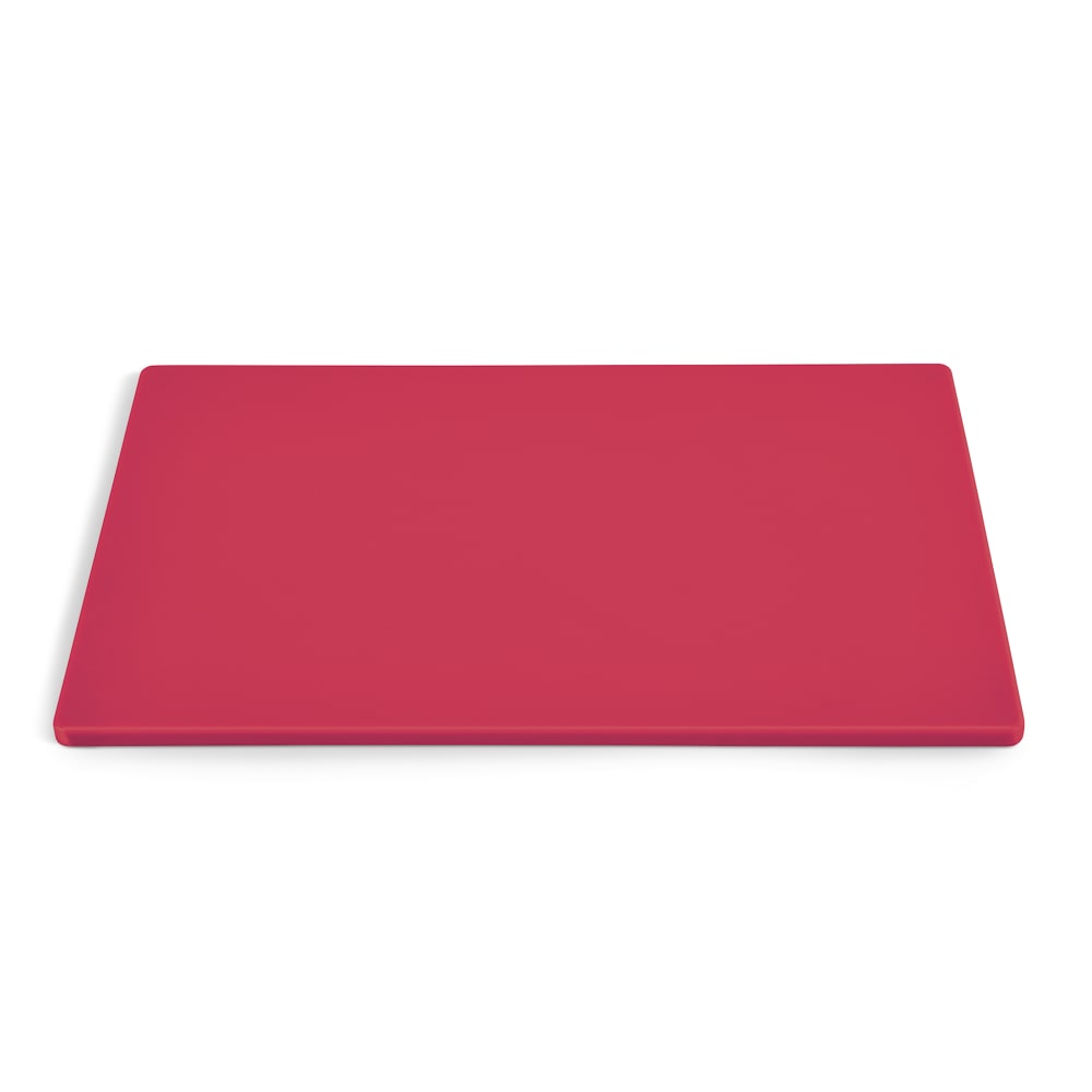 175-5200040 Poly Cutting Board - 12 x 18 x 1/2" Red