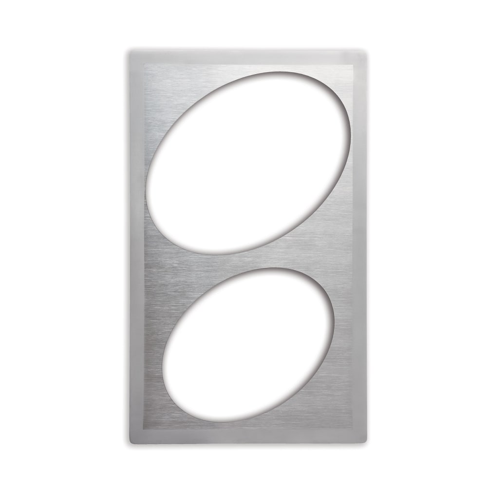 175-8243116 Miramar Template - For (1) 10" & (1) 12" Oval Au Gratin, 21 1/8" x...