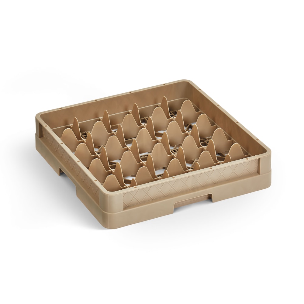 175-CR8DDDD Traex® Full Size Glass Rack w/ (16) Compartments - (4) Extenders, Beige