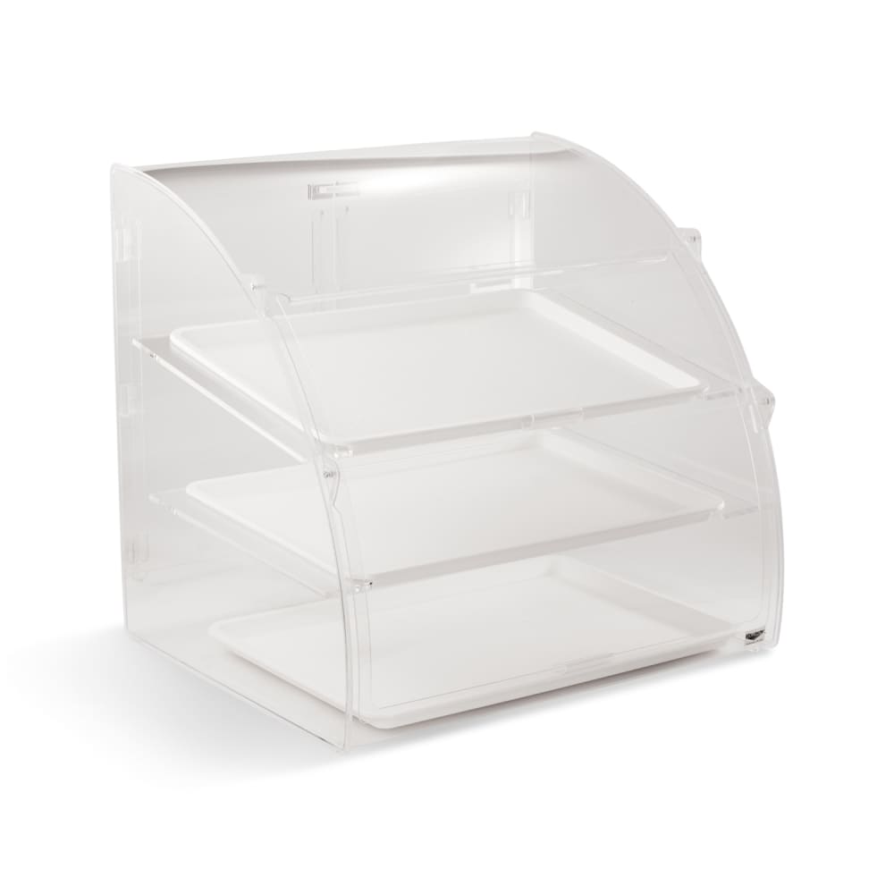 175-ELBC2 Curved-Front Pastry Display Case -  (3)18x26" Trays