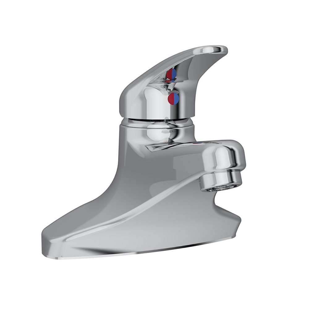 189-LK423L4 Deck Mount Lavatory Faucet w/ 4 3/4" Spout & 4" Wristblade Handles - 4&...